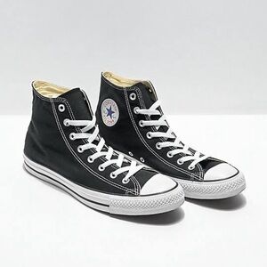 Black high top converse
